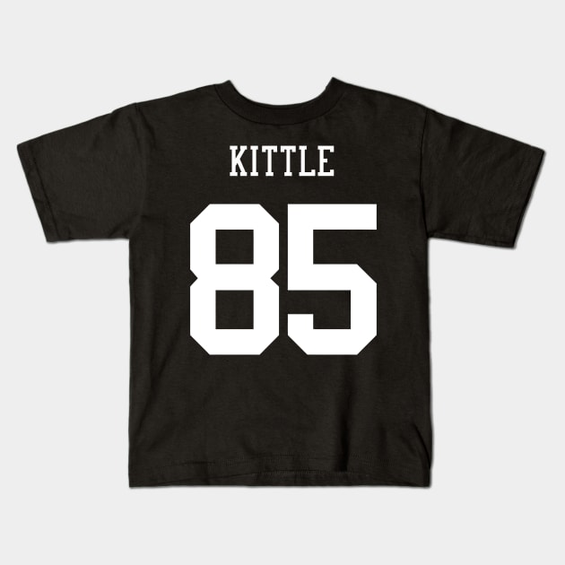 George Kittle Kids T-Shirt by telutiga